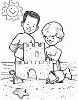 Sandcastle Drawing Clipart Cliparts Sand Castle Coloring Boys Pages Make Two Library Getdrawings sketch template