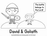 Goliath David Coloring Bible School Crafts Sunday Activities Story Printables Toddler Kids Children Childrens Pages Preschool Craft Sheets Toddlers Mini sketch template