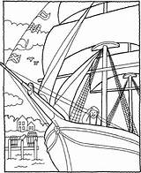 Fleet Coloring First History Old Sailing Australia Ships Coloriage Voilier Kids Ship Colonisation Australian British Mystic Seaport Boat Activities Drawing sketch template