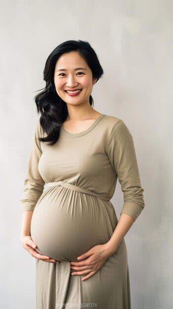 Premium Photo Expectant Asian Mom