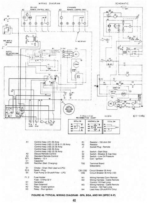 onan generator control board schematic