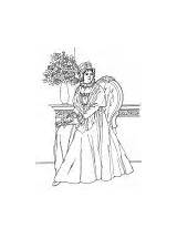 Noblewomen Coloring Pages Drawings List sketch template