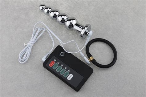 Sex Accessories Anal Plug Pulse Massager Stimulator Electric Shock Set