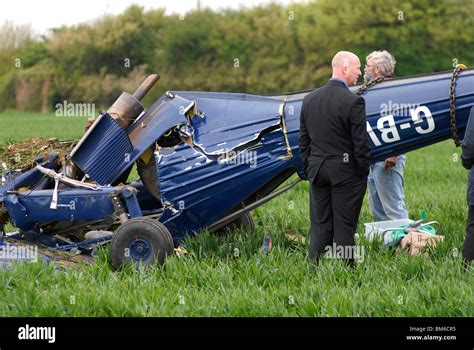 plane crash involving ukip candidate nigel farage  hinton   stock photo royalty