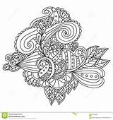 Ornamental Patterned Ethnic Drawn Floral Frame Hand Preview sketch template