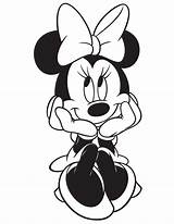 Coloring Minnie Mouse Pages Disney Makeup sketch template
