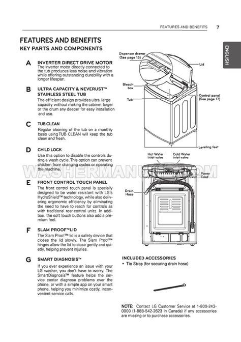 lg wtcw washing machine owners manual