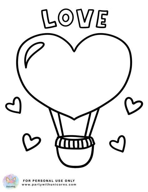 valentines day coloring sheet  printable valentines day