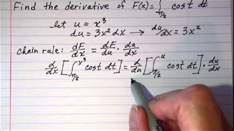 finding  derivative   integral    fundamental theorem  calculus youtube
