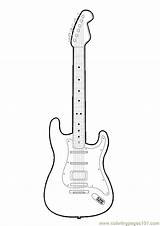 Guitar Epiphone sketch template