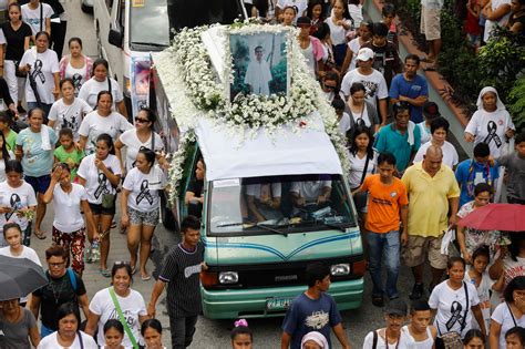 Funeral For Teenager Killed By Philippine Police Galvanizes Duterte