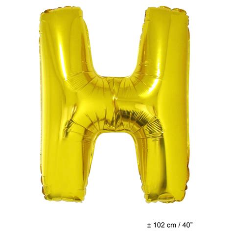 Balloon Foil Letter H 40 Gld