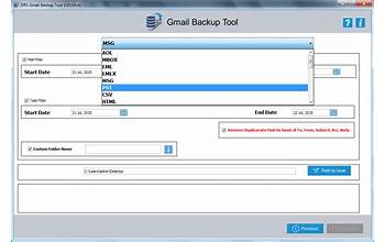 DRS Gmail Backup Tool screenshot #5