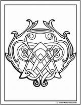Celtic Coloring Pages Irish Scottish sketch template