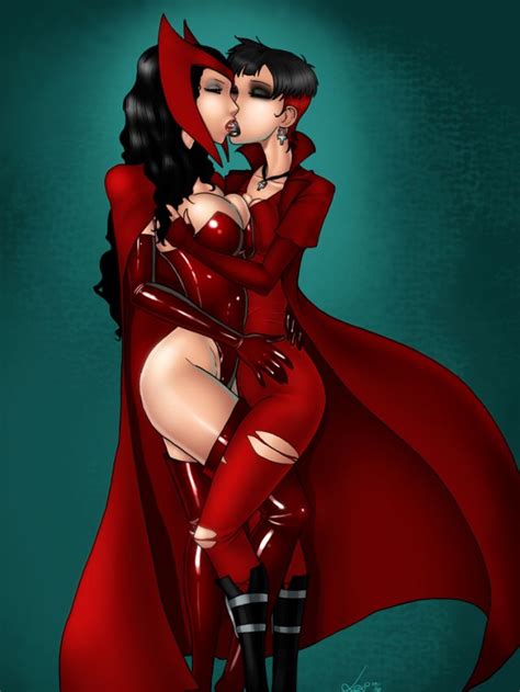 scarlet witch kissing herself avengers lesbian porn sorted by