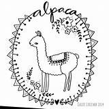 Alpaca Coloring Pages Llama Face Drawing Cute Cassie Getdrawings Comments Para Kawaii Kids Sketchbook Project sketch template