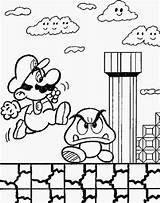 Coloring Mario Super Pages Sheets Sheet Popular sketch template