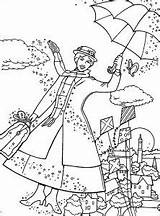 Poppins Mary Coloring Pages Kids Printable Disney Color Print Simple Sheets Bestcoloringpagesforkids Children Characters Musical Classic Returns Justcolor sketch template