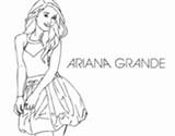 Ariana Grande Coloring Pages Coloringcrew sketch template