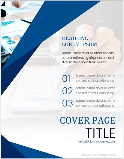 cover page templates  word ms word cover page templates