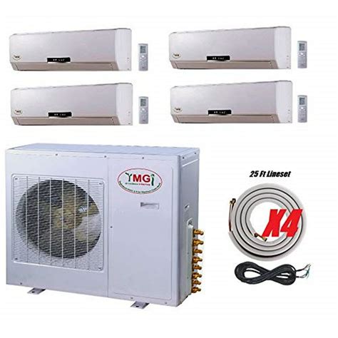 ymgi quad zone wall mount ductless mini split air conditioner  heat pump  home office