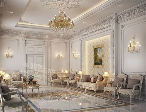 classic majlis design private villa doha qatar  behance classic