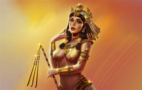 🔥 Download Wallpaper Girl Look Egypt Decoration Art Gold Queen By