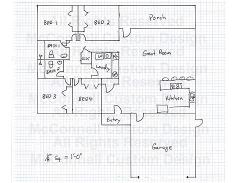 draw  simple house floor plan