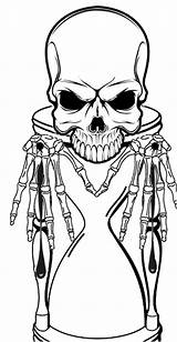 Hourglass Tattoo Skull Hour Glass Drawing Deviantart Getdrawings sketch template