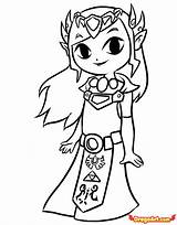 Zelda Coloring Pages Link Toon Princess Wind Legend Drawing Rectangle Characters Draw Game Colouring Color Printable Clipart Preschoolers Drawings Getcolorings sketch template