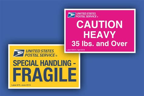 latest postal bulletin offers reminders  caution heavy  special handling fragile labels