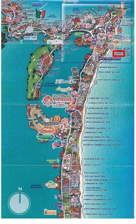 map  cancun hotel zone cancun hotel zone map cancun maps  imagens ferias  mexico
