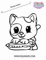 Coloring Pages Squinkies Squishies Colouring Cartoon Getcolorings Books Color Sheets Getdrawings Print Template Choose Board Adult sketch template