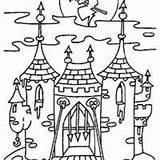 Castelo Bruxa Colorir Tudodesenhos sketch template