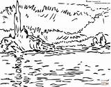 Monet Claude Maggiore Crepuscolo Supercoloring Disegnare Noci Brignac Stampare sketch template