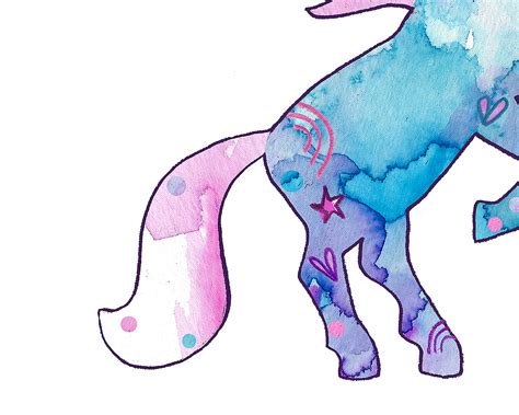 unicorn print customisable unicorns art print unicorn etsy