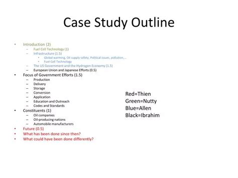 sample outline  case study paper   write  case study