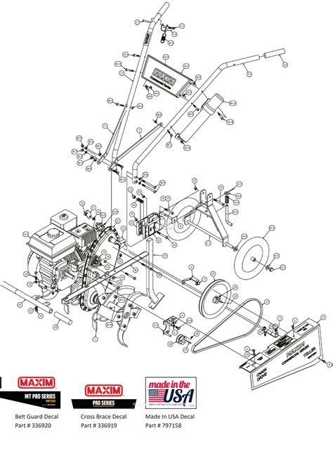 maxim rmthb parts diagram   frame parts breakdown