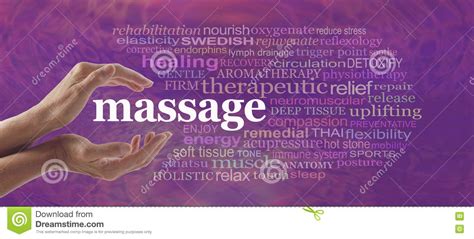 Enjoy The Benefits Of Massage Stock Image Image Of