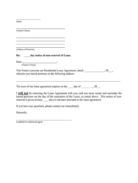 notice   renewal  lease florida  form fill   sign
