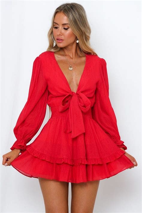 Red Long Sleeve Mini Dresses 10 Fab Mini Dresses With Long Sleeves In