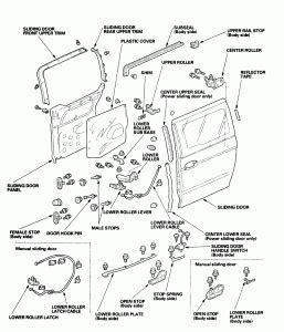 honda odyssey sliding door parts auto services acton ma