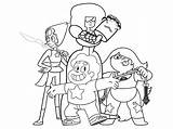 Universe Steven Coloring Pages Characters sketch template