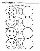 Feelings Worksheets Preschool Activities Emotions Printable Kindergarten Worksheet Worksheeto Via Matching sketch template