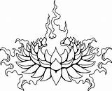 Lotus Coloring Pages Flower Getcolorings Color Getdrawings sketch template