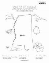 Mississippi Coloring Pages State Facts Kids Activities University Printable Fun United Getcolorings States Study sketch template