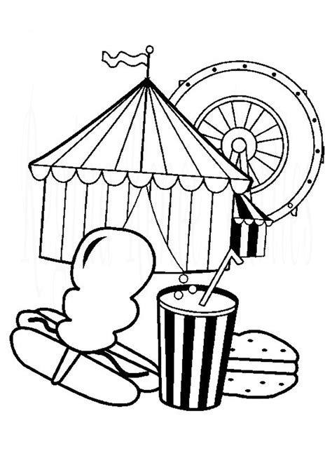 printable carnival coloring pages printable templates