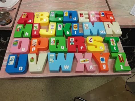 tyco sesame street alphabet block letters complete set jim henson