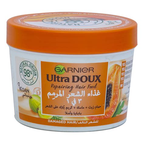 buy garnier ultra doux repairing hair food ml  lulu
