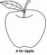 Apple Coloring Pages Book Kids Letter Colouring Blank Fresh Coloringpagesfortoddlers Color Preschool Learn Choose Fruit Board sketch template